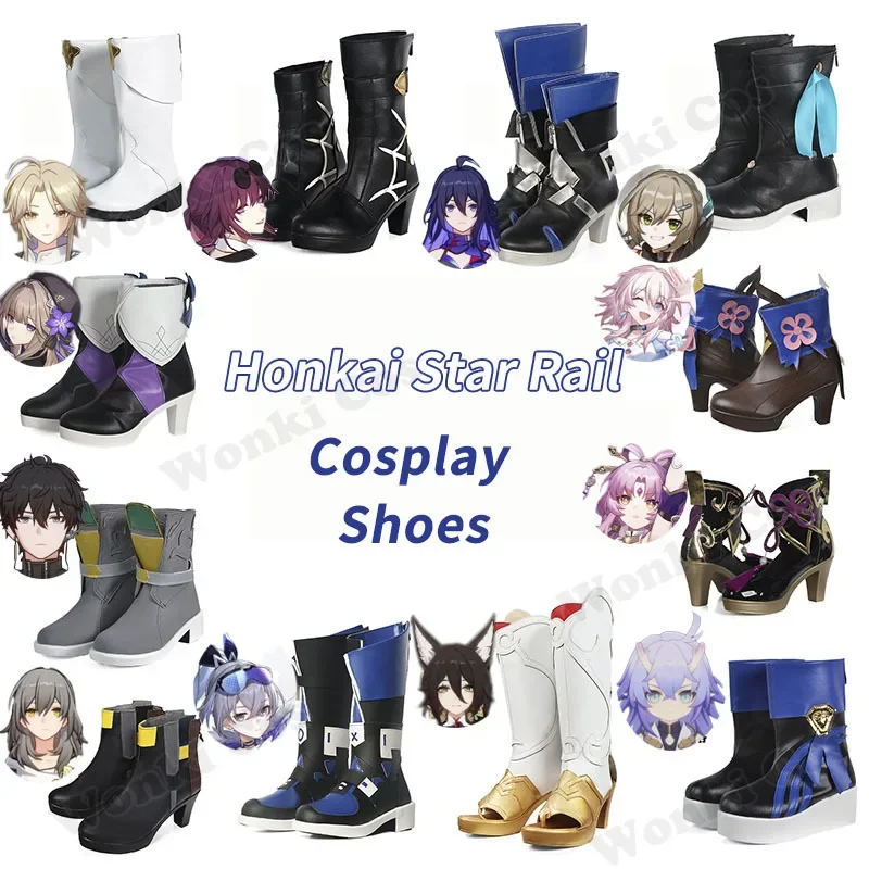 Honkai star rail cosplay shoes Kafka qingque himeko danheng fuxuan Herta Blade Silver Wolf cosplay shoes boots for women men js5