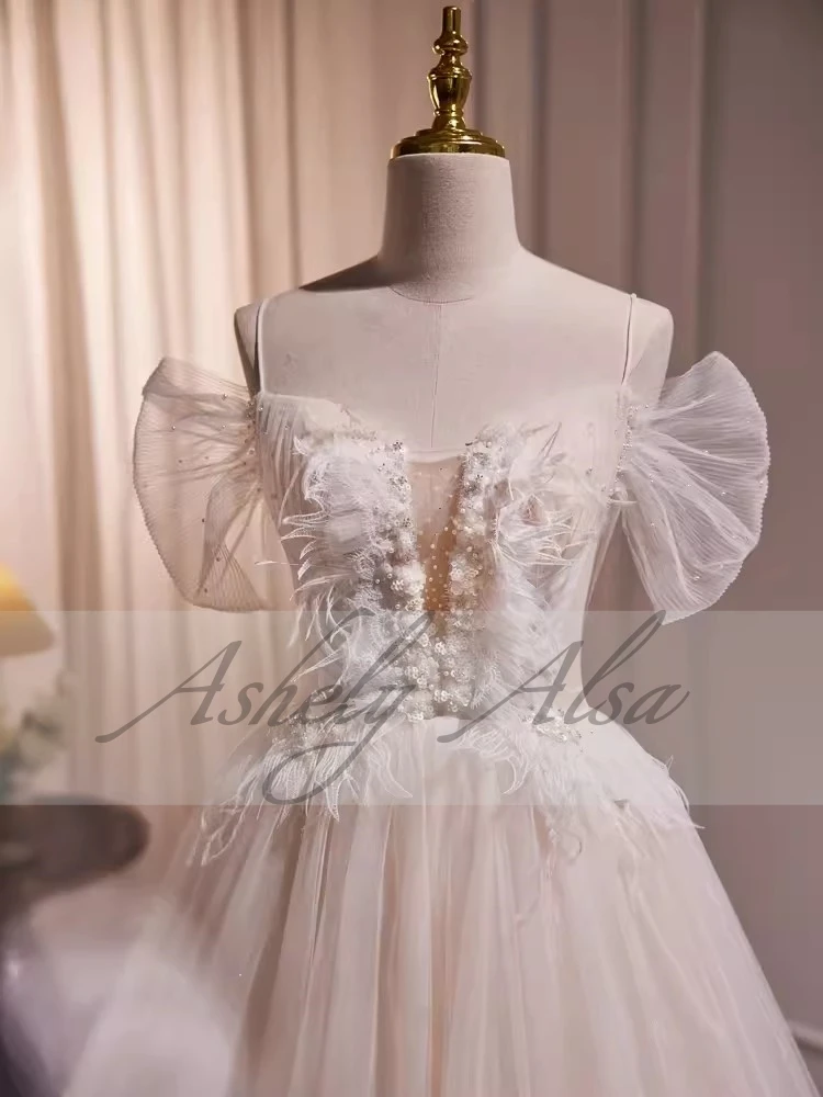 Vestido De novia De lujo con apliques De encaje, traje De baile con hombros descubiertos, estilo mexicano, imagen Real, novedad