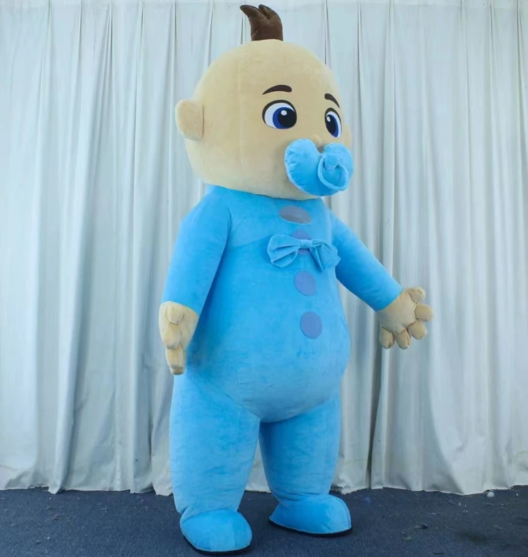 2025 MINISO Inflatable Baby Boy And Girl Cartoon Mascot Costume Party Advertising Ceremony Animal carnival perform props