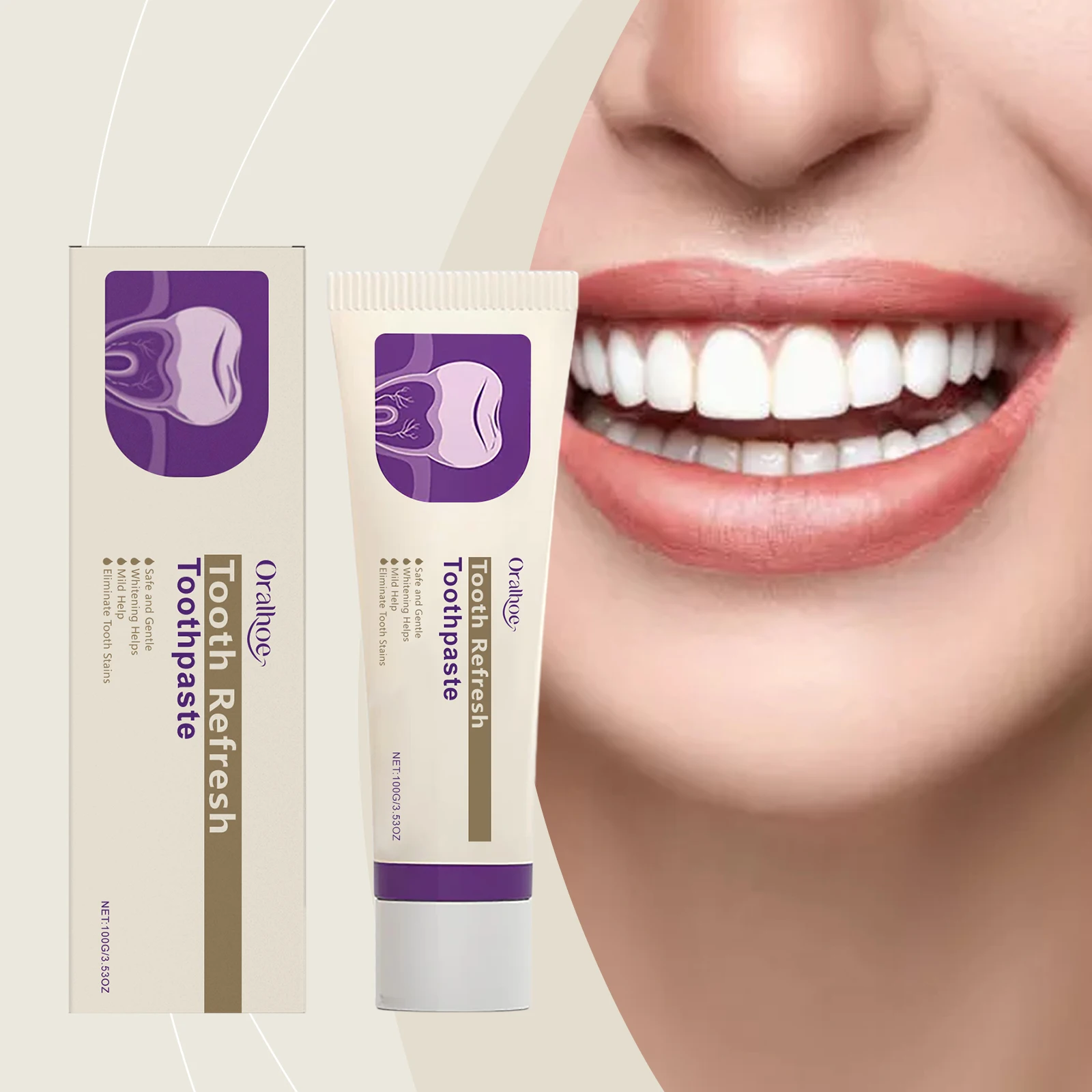 

Tooth Bleaching Toothpaste Fresh Breath Remove Plaque Stains Oral Hygiene Cleaning Improve Cavity Whitening Dental Health Care