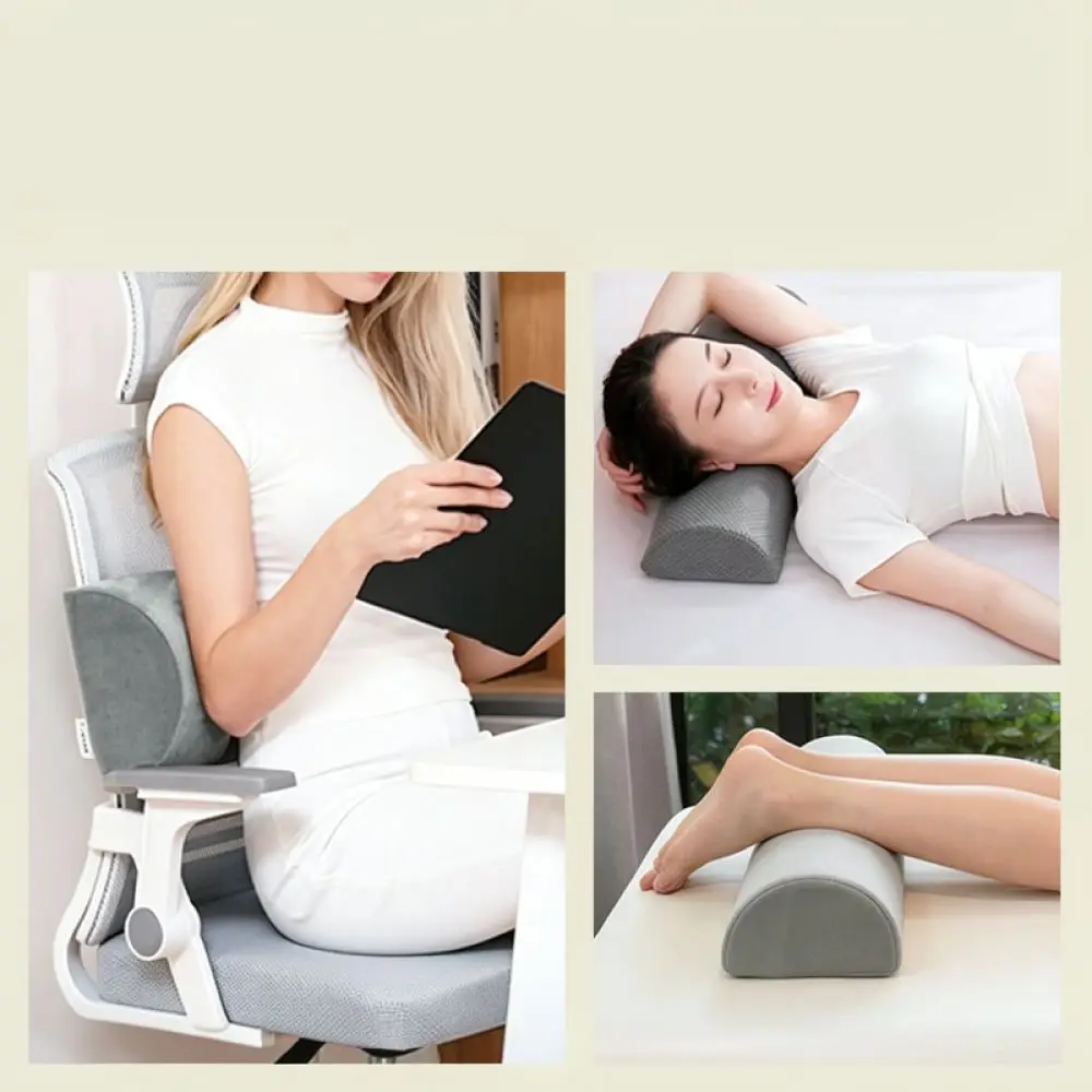 Slow Rebound Memory Foam Leg Pillow Ergonomic Support Cushion For Beauty Salon Hospital Spa Massage Bed Half Cylindrical