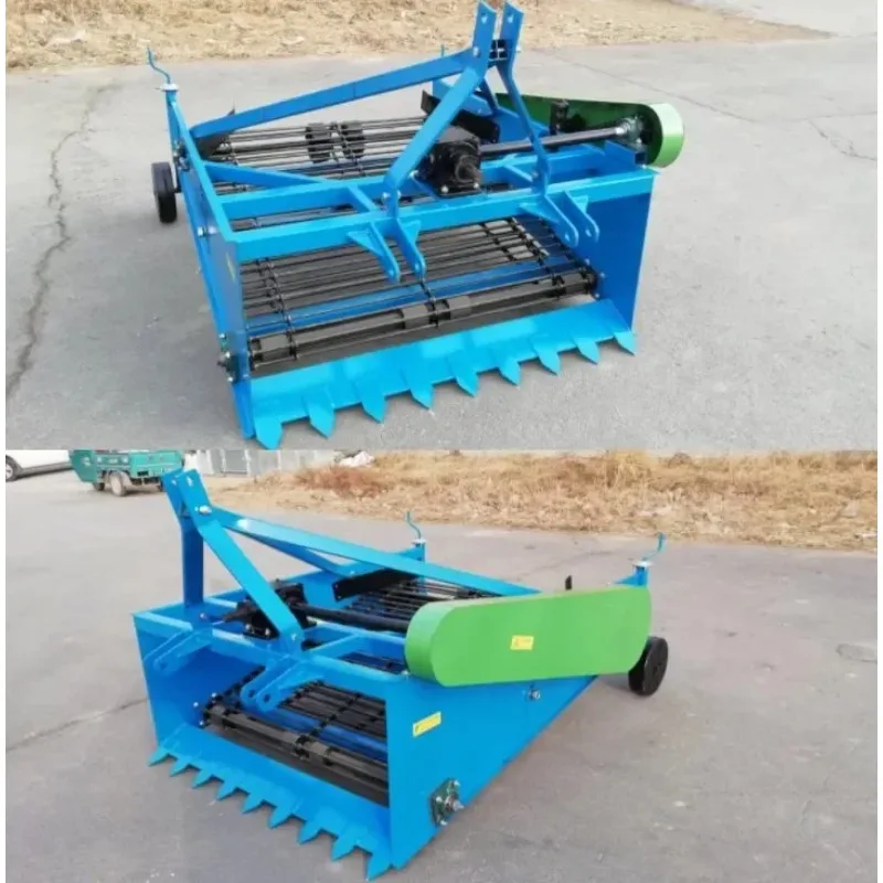 Récolteuse de pommes de terre à rangées/sélecteur de noix à chaîne agricole/paveuse de pommes de terre sucrées pour tracteur agricole avec machine à creuser