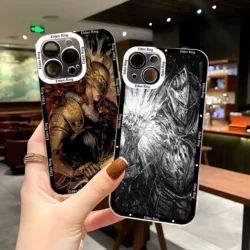 Hot Games Eldens R-Rings Phone Case For Samsung S24 S23 S22 S21 S20 S10 FE Note20 Note10 Plus Ultra Lite 5G Clear Soft TPU Cover