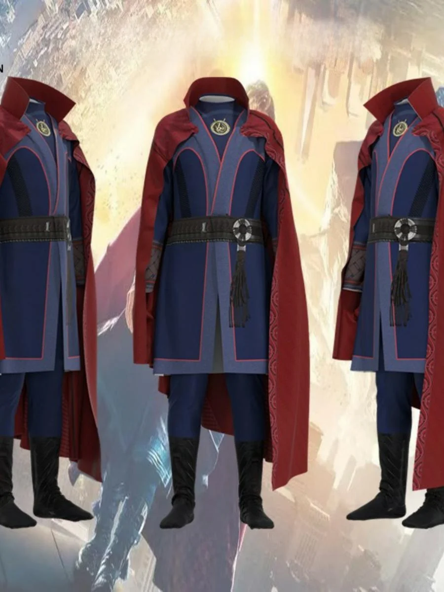 زي تنكري جديد لفيلم مارفل دكتور سترينج للهالوين، ملابس تقليدية نسائية للعروض المسرحية، مصنوعة من البوليستر، ربيع #3