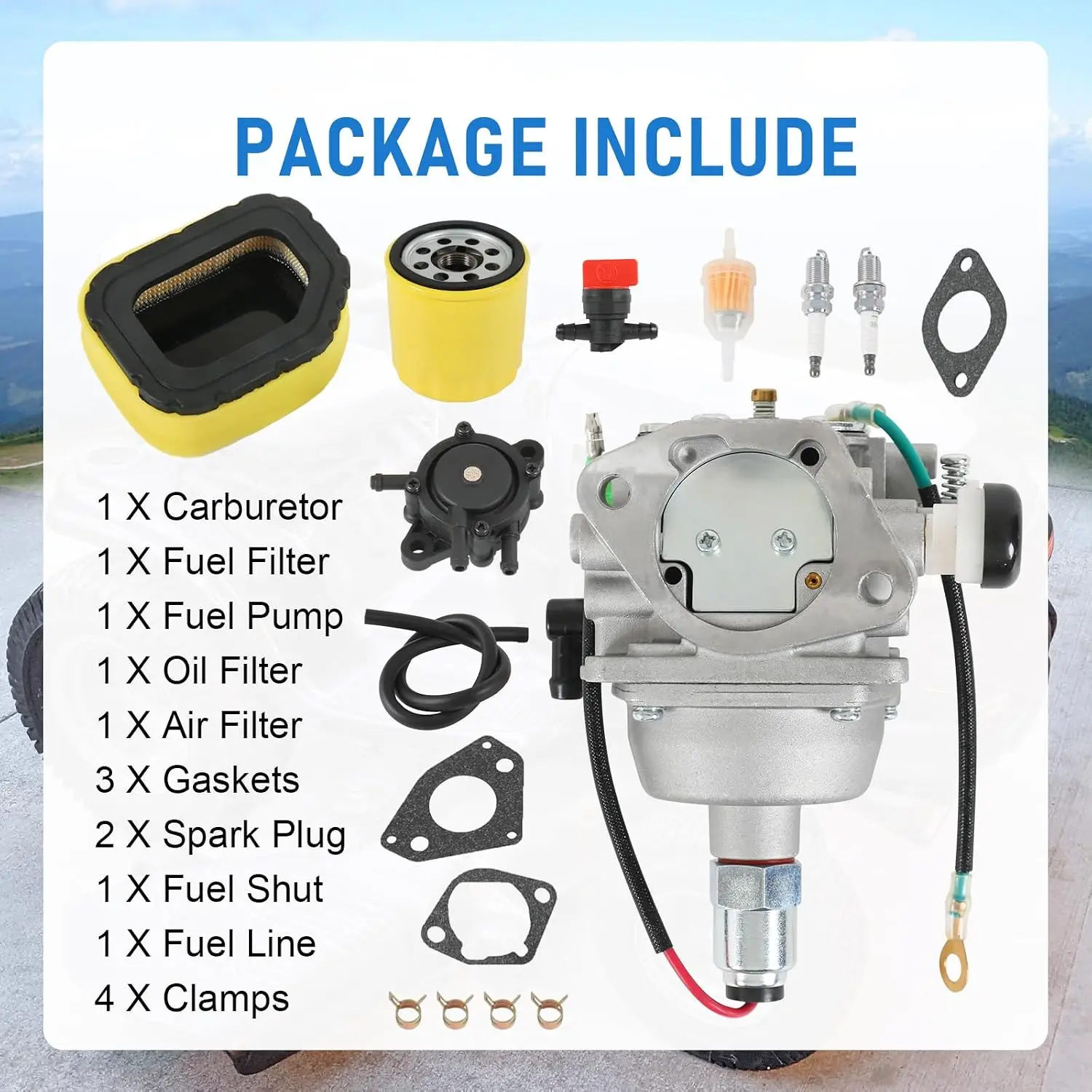 32-853-08 Carburetor Replacement For Kohler Motor Courage SV710 SV715 SV810 SV820 SV830 SV840 22HP-27HP Engine