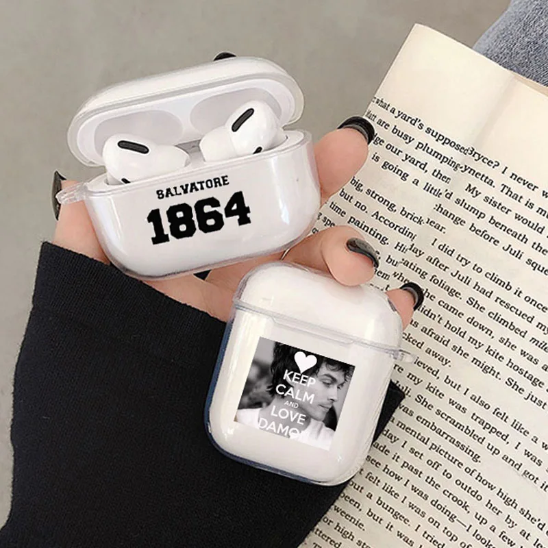 

The Vampire Diaries Damon Earphone Case for Airpods Pro 3 Clear Soft Wireless Bluetooth Box for Airpods 2 1 Headphone Cover Capa