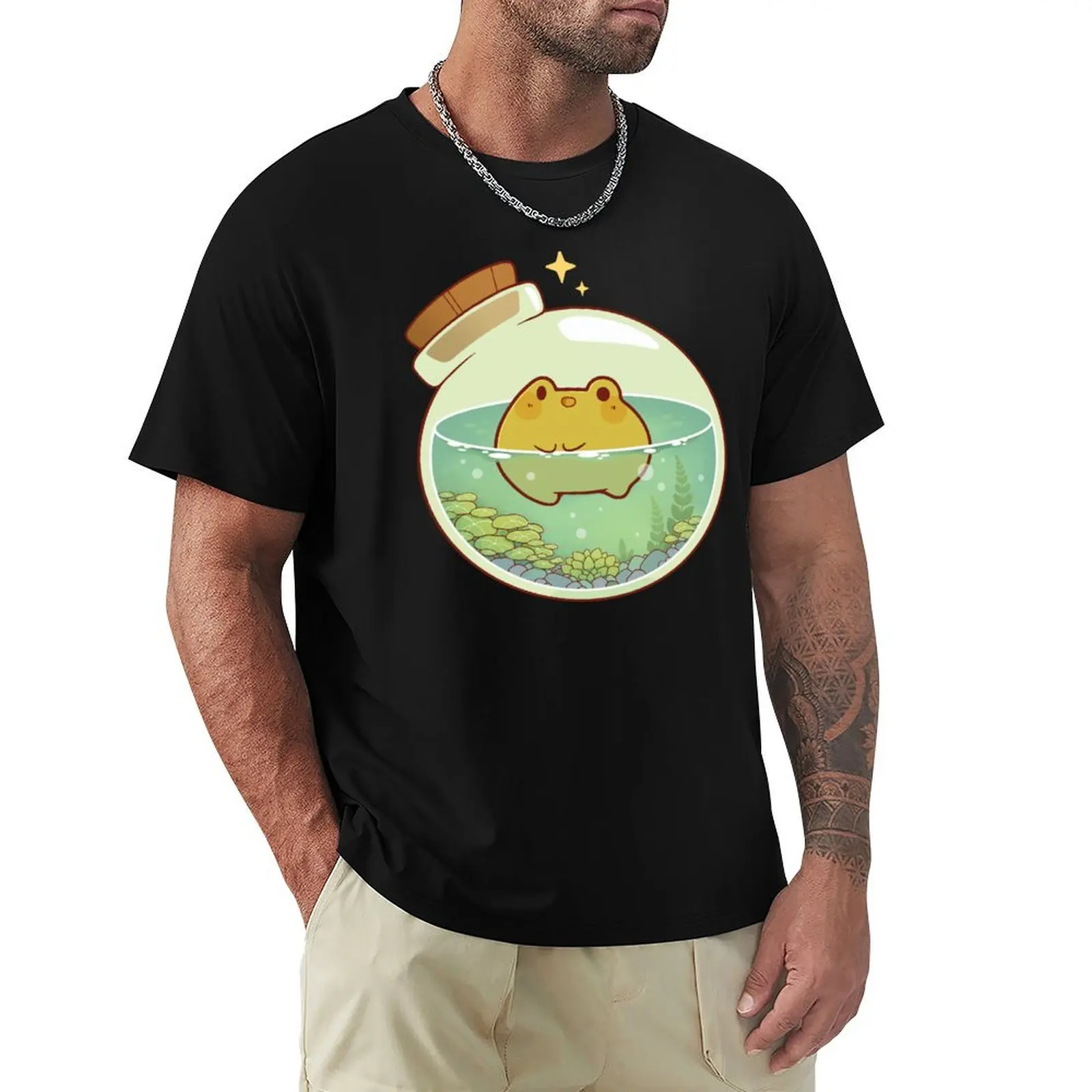 Round frog potion T-Shirt Sun Block Outdoor T-Shirt