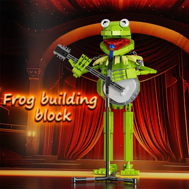 MOC Big Frog Muppet Show Building Block Set Ideas TV Programs Cartoon Doll Brick Model Toys for Children Gifts 499PCS