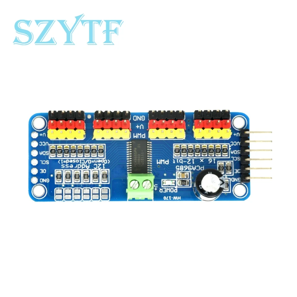 PCA9685 16 Channel 12-Bit PWM Servo Driver Module I2C Interface for Arduino Raspberry Pi ESP32