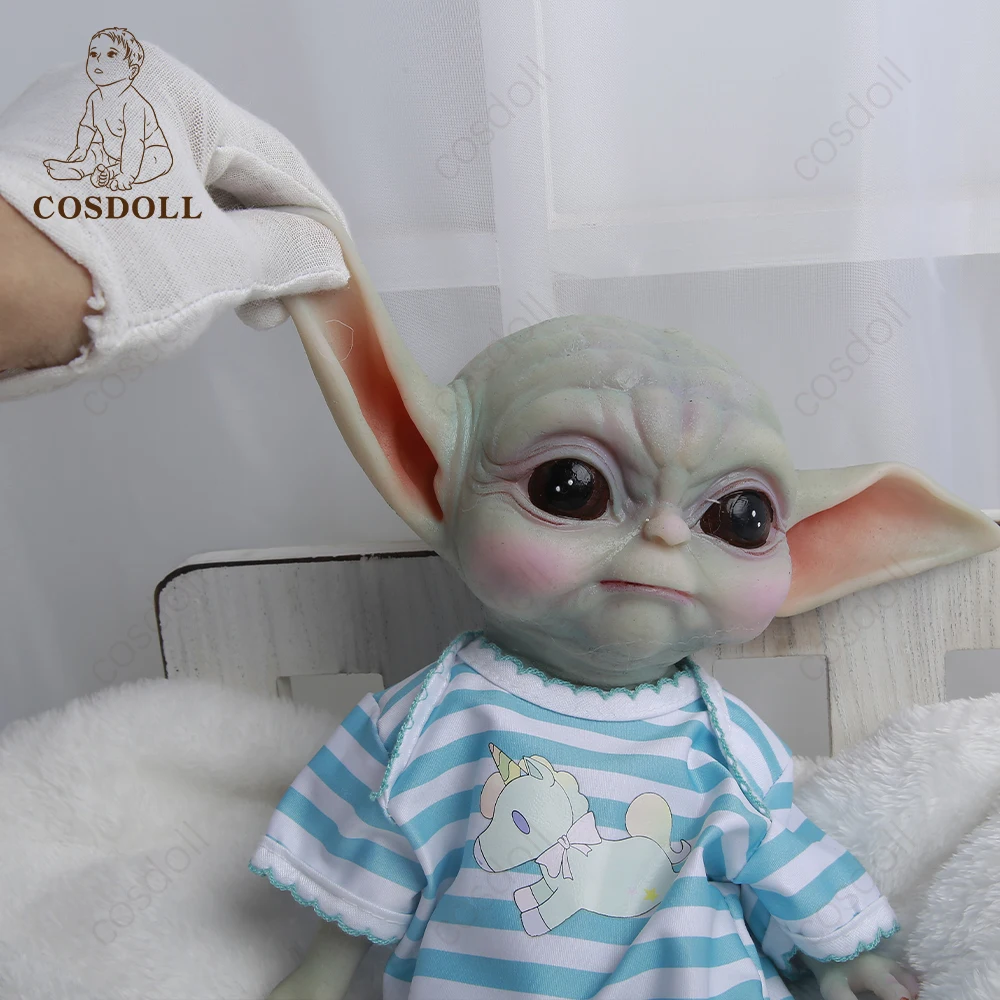 COSDOLL Reborn lalki dla dzieci całe ciało silikonowe śliczne Yuda lalka noworodka DIY zabawki dla dzieci 13,5 cala