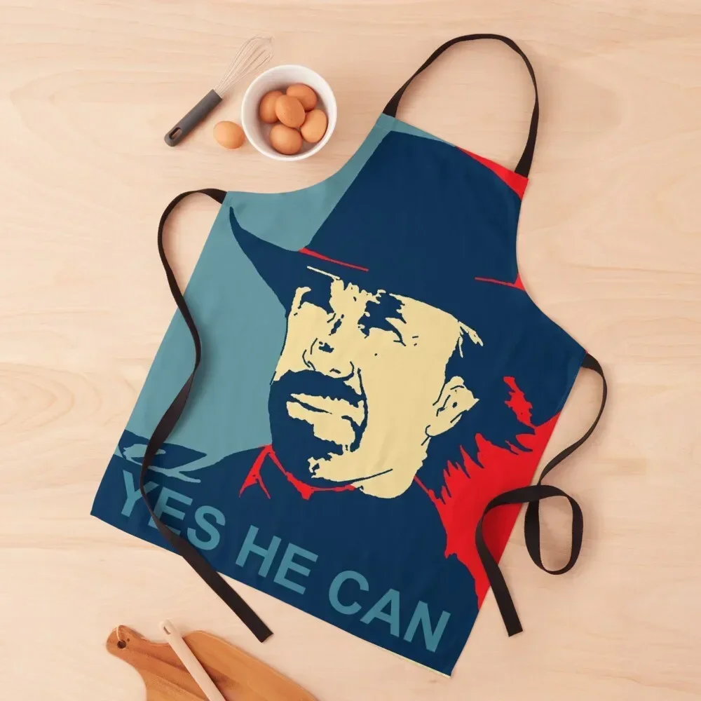 

Chuck Norris Yes He Can Apron japanese style For Cooking Apron