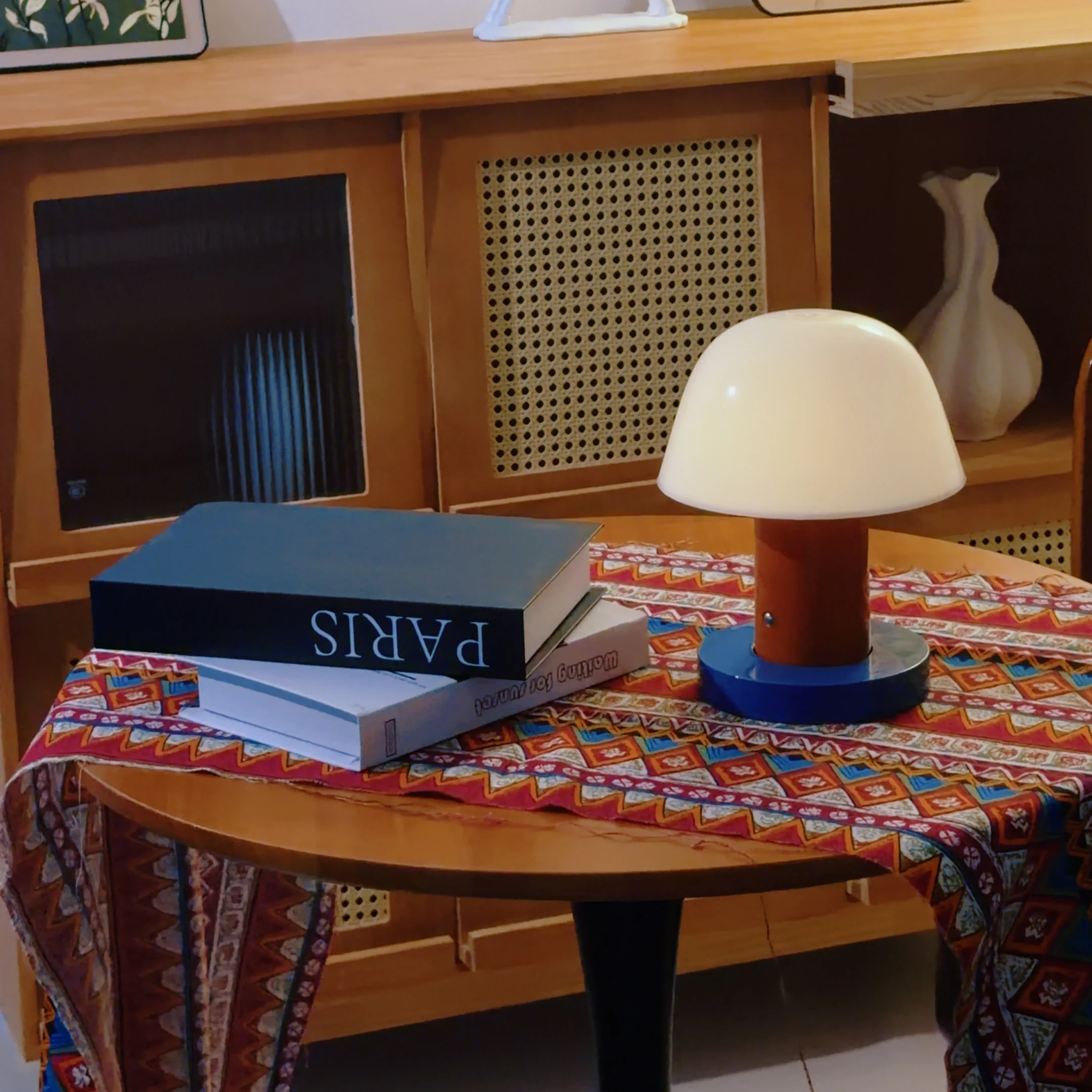 غرفة النوم وغرفة المعيشة وغرفة الطعام في الهواء الطلق مصباح طاولة الفطر القابل لإعادة الشحن LED مفتاح اللمس ضوء ليلي صغير على شكل فطر