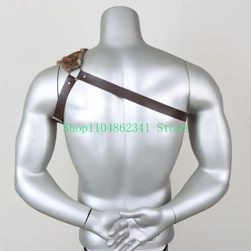 5AsD Medieval ombro ombro Arnês peito ajustável para homens Halloween Role