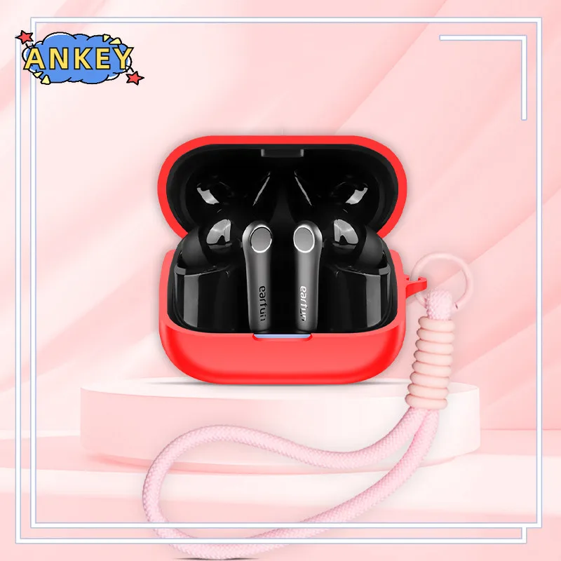 ل EarFun Air Pro 4 + حافظة غطاء ناعم EarFun Air Pro 4 Plus سماعات أذن قذائف كم حبل اليد حزام الملحقات
