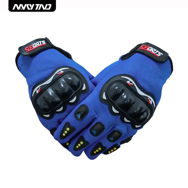 Guanti da moto guanti da corsa con dita intere traspiranti guanti con guscio rigido protezione per sport all\'aria aperta guanti da Cross Dirt Bike