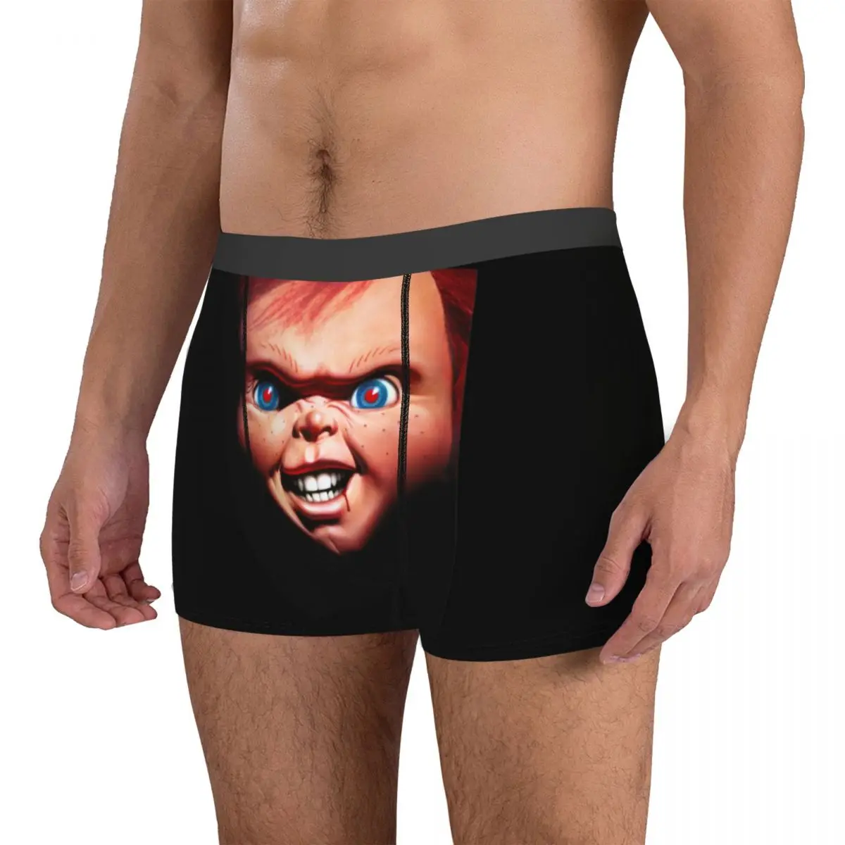 Chucky Horror Movie Men\'s Underwear Halloween Doll Mistery Boxer Shorts Panties Sexy Breathable Underpants for Male