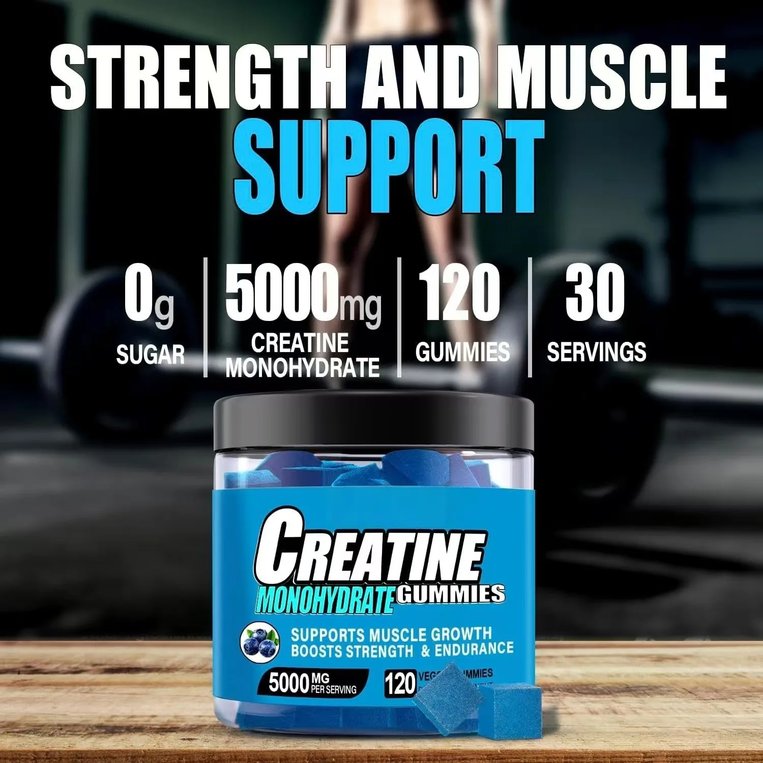 

Creatine gummies promote muscle growth restore health relieve muscle soreness and improve cellular metabolism