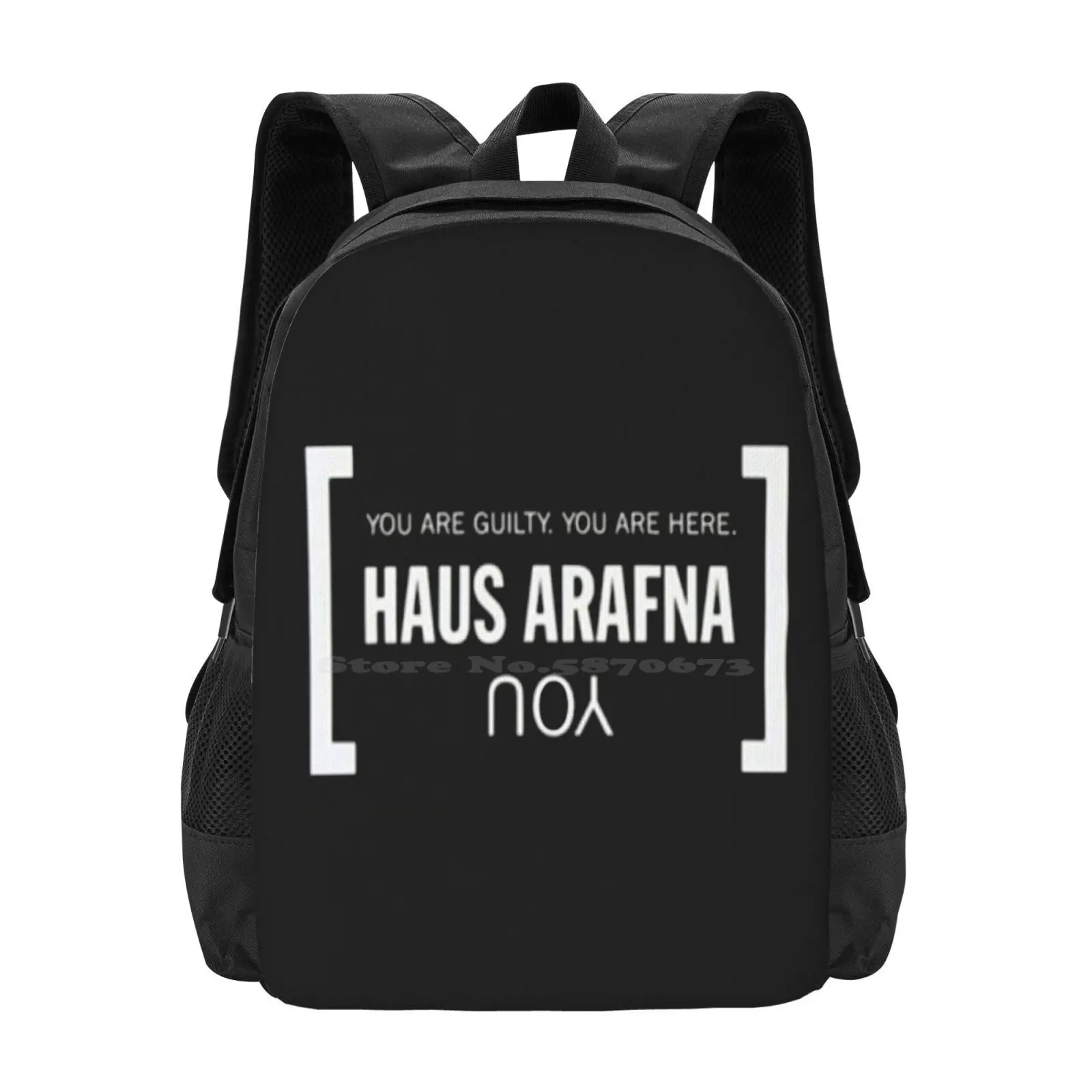 Haus Arafna Style Hot Sale Schoolbag Backpack Fashion Bags Industrial Haus Arafna Experimental Noire Noise Music Coil Psychic Tv