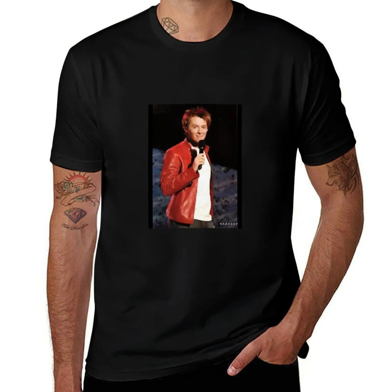 CLAY AIKEN T-Shirt Basic Breathable Solid Color T-Shirt