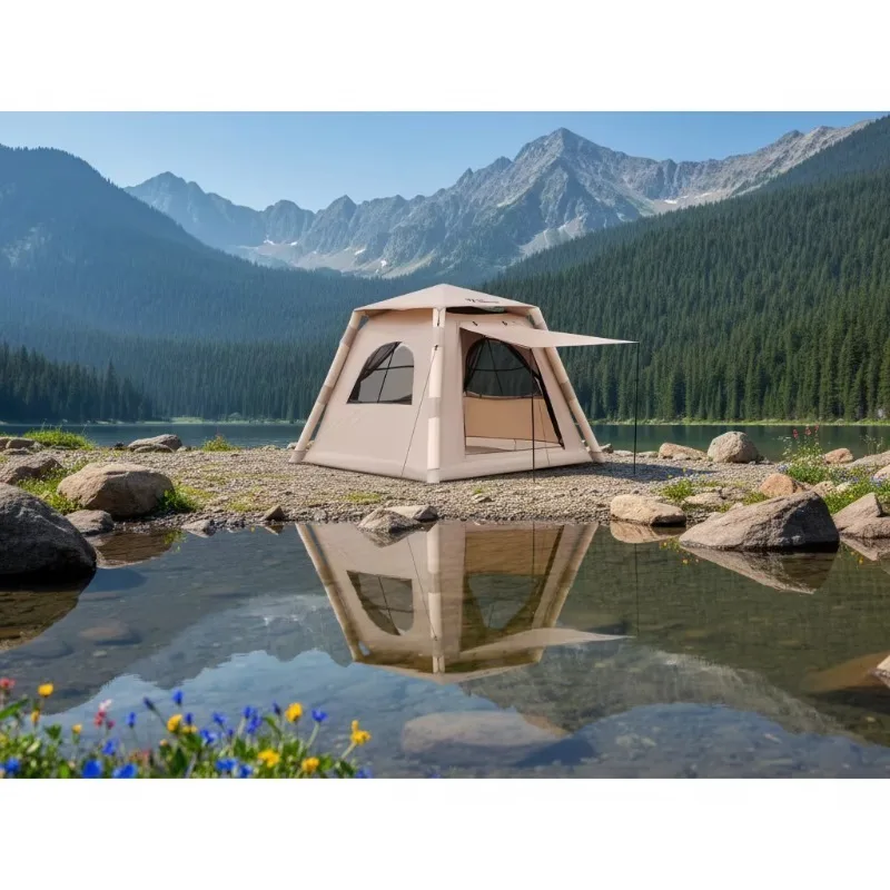 Fast Setup Lightweight Portable Custom Color Factory Outlet Waterproof Camping Inflatable Tent for Hiking