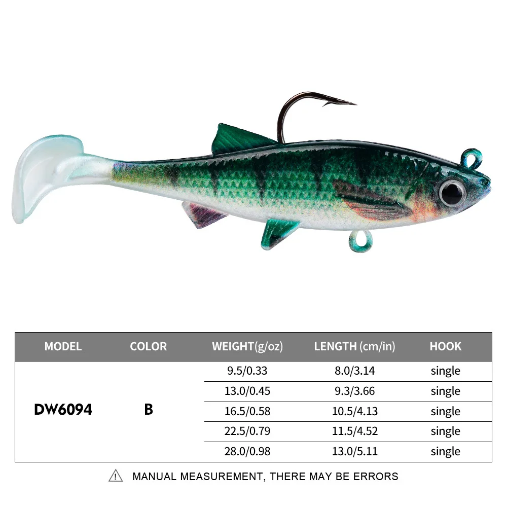 9.5G-28G PVC Jig Zachte Lokken T Staart Bass Vissen Kunstaas Shad Zachte Swimbait voor snoek Zander Bass Pesca Vissen 8-13cm