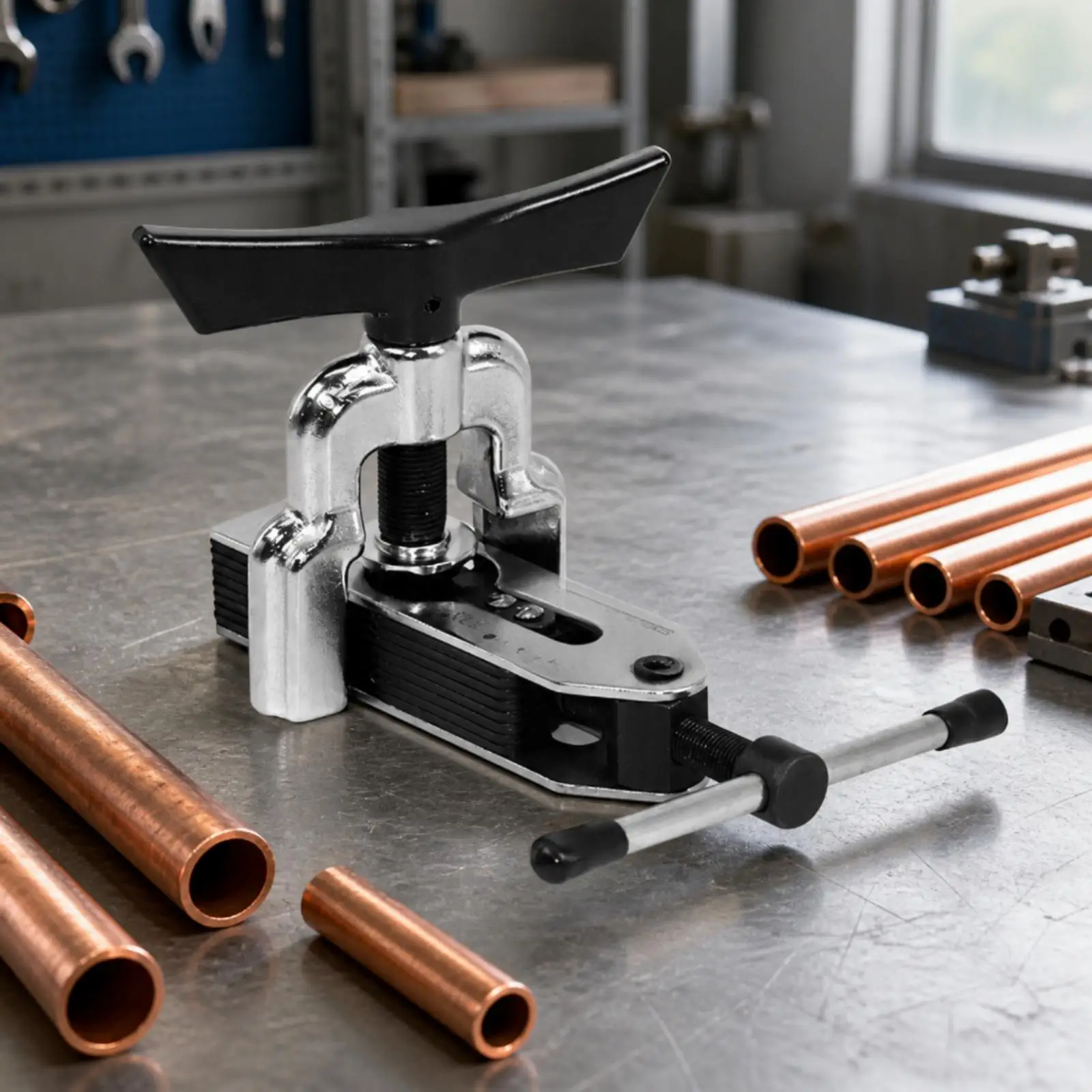 Handheld Tube Expanding Device for Plumbing Repair 45 Degree Flare Maker for Copper Steel Aluminum