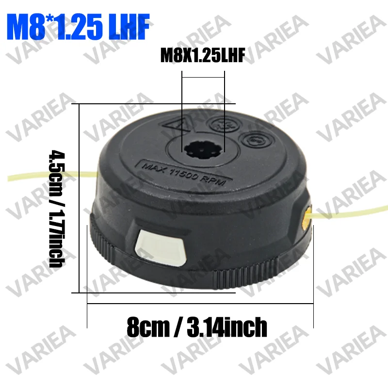 VARIEA-C3-2 Quality Lawn Trimmer Head, Compatible with FSA57, FSE52 Trimmer, Easy to Prune Stubborn Weeds, Lawn Mower Replacemen