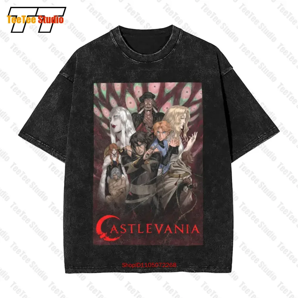 Poster Art Castlevania Vintage Oversized T-Shirt X6FJ