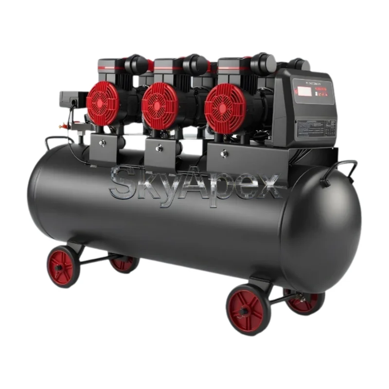 Oil Free Silent Air Compressor Industrial Large Pump Small Inflator Auto Repair Paint Woodworking Equipment - view 6