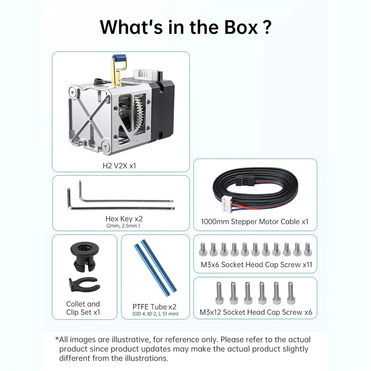 H2 V2X Direct Extruder Dual Gear Higher Flow Hotend 3D Printer Extruder for B1 BX Voron 2.4 Voron V0