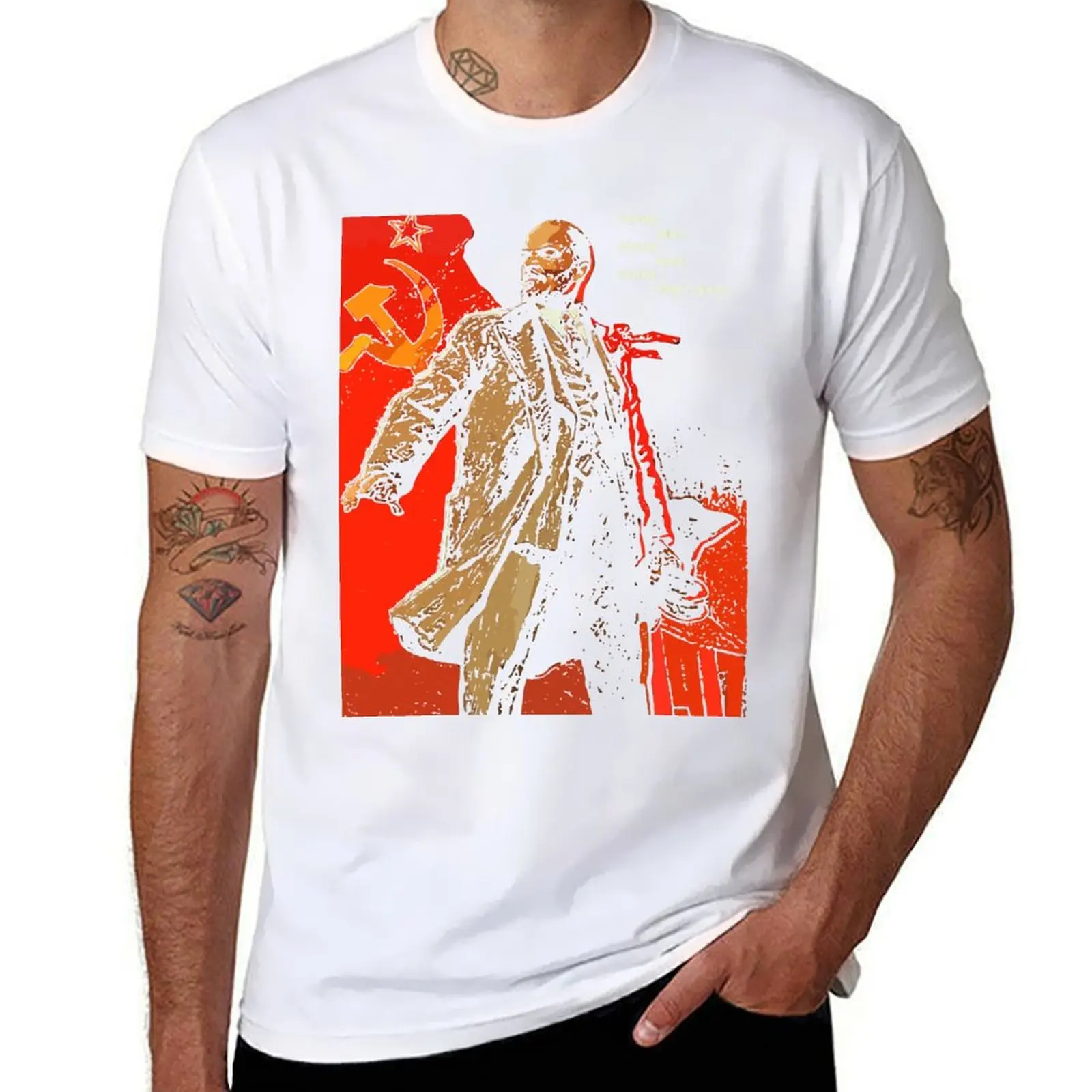

Lenin lived, Lenin lives, Lenin will live forever! T-Shirt t shirt man casual mens graphic t shirts T-Shirt