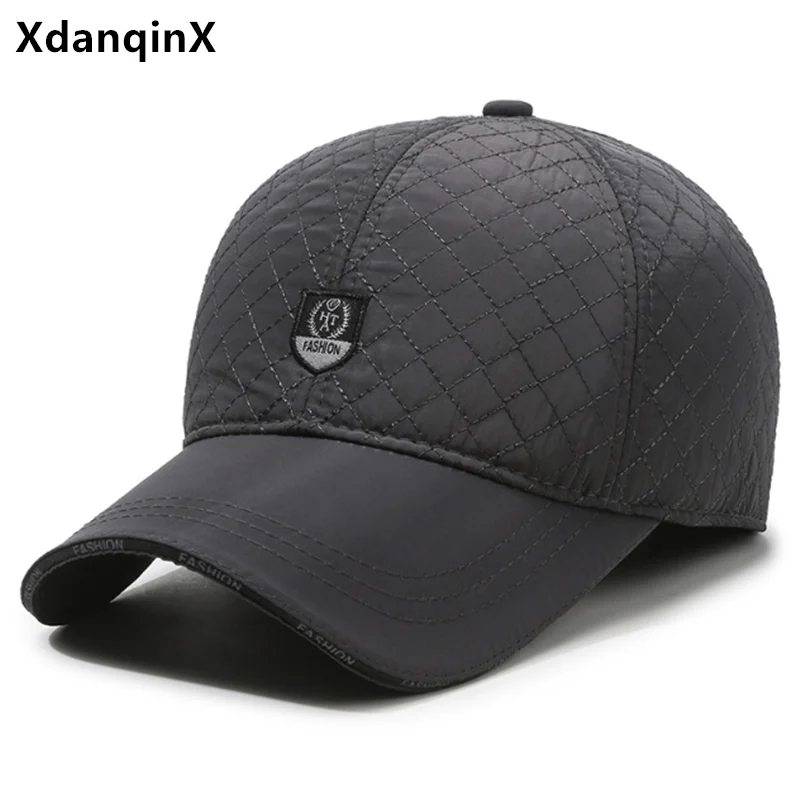 

Snapback Cap New Winter Men's Cap Plush Thickened Warm Baseball Caps Coldproof Earmuffs Hats For Men Golf Cap Cycling Hat Gorras