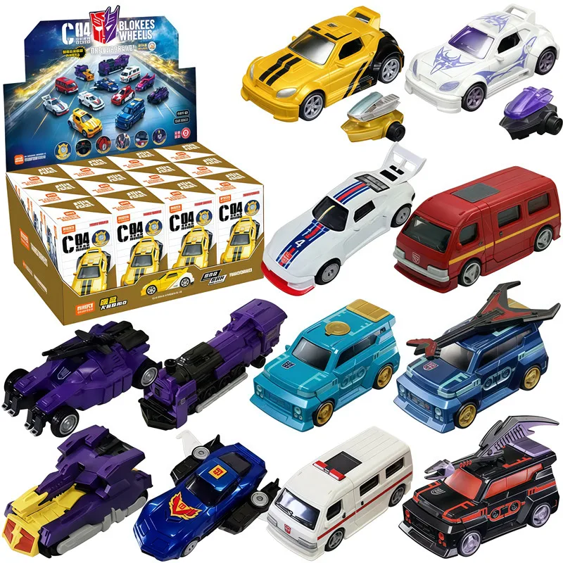 Blokees Transformer C04 Bumblebee Soundwave Ironhide Wheeljack Anime Figure Car Model Attraction Toys Blind Box Birthday Gifts