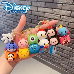 New Anime Cartoon Disney Keychain Mickey Mouse Minnie Figure Keychains  Donald Duck Piglet Key Chain Model Kids Toys Gifts