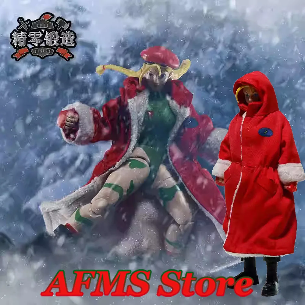 

Jada Toys 1/12 Collectible Figure Cammy Red Coat Street Game Girl Training Clothes Fit 6Inch Women Soldier Action Figure Body Do