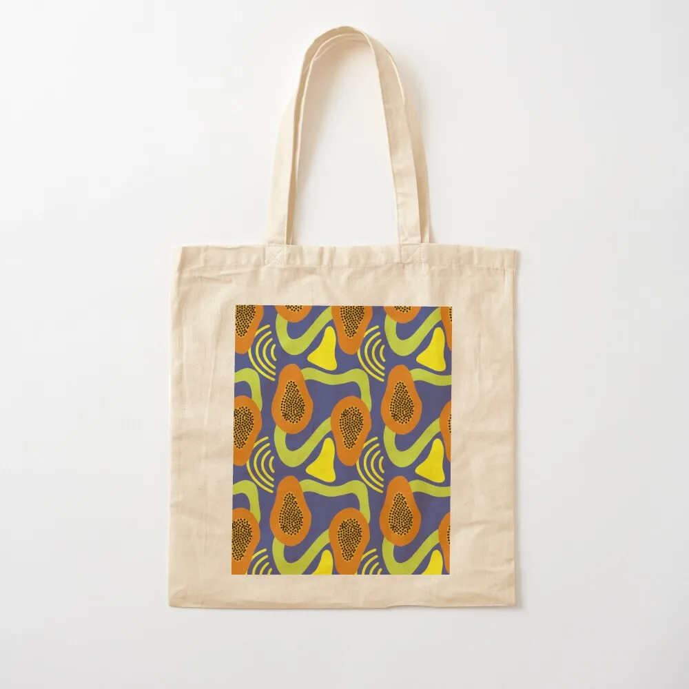 Funky Papaya Pattern Tote Bag Woman shopper bag Customizable large woman