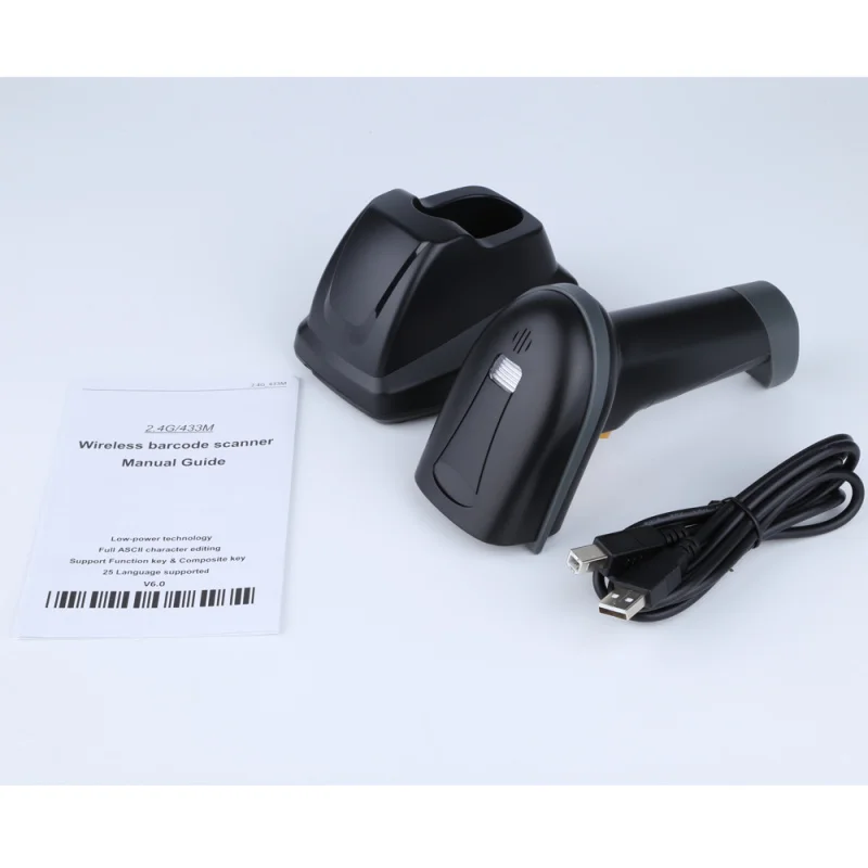 Handheld High Quality Auto Sense Barcode Scanner Continuous Scan Read Screen Barcode 1d 2d code Wired Wireless Rugged Scanner