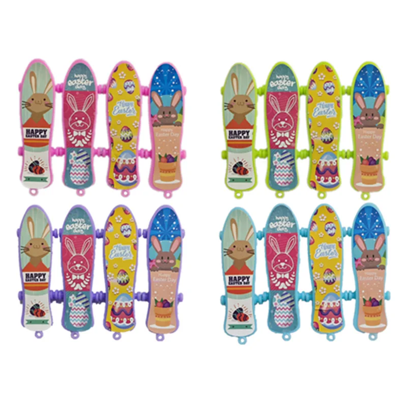 10 Stuks Cartoon Mini Vinger Skateboard Wederopstanding Halloween Serie Creatieve Desktop Vinger Skateboard Speelgoed Kinderen Feest Speelgoed