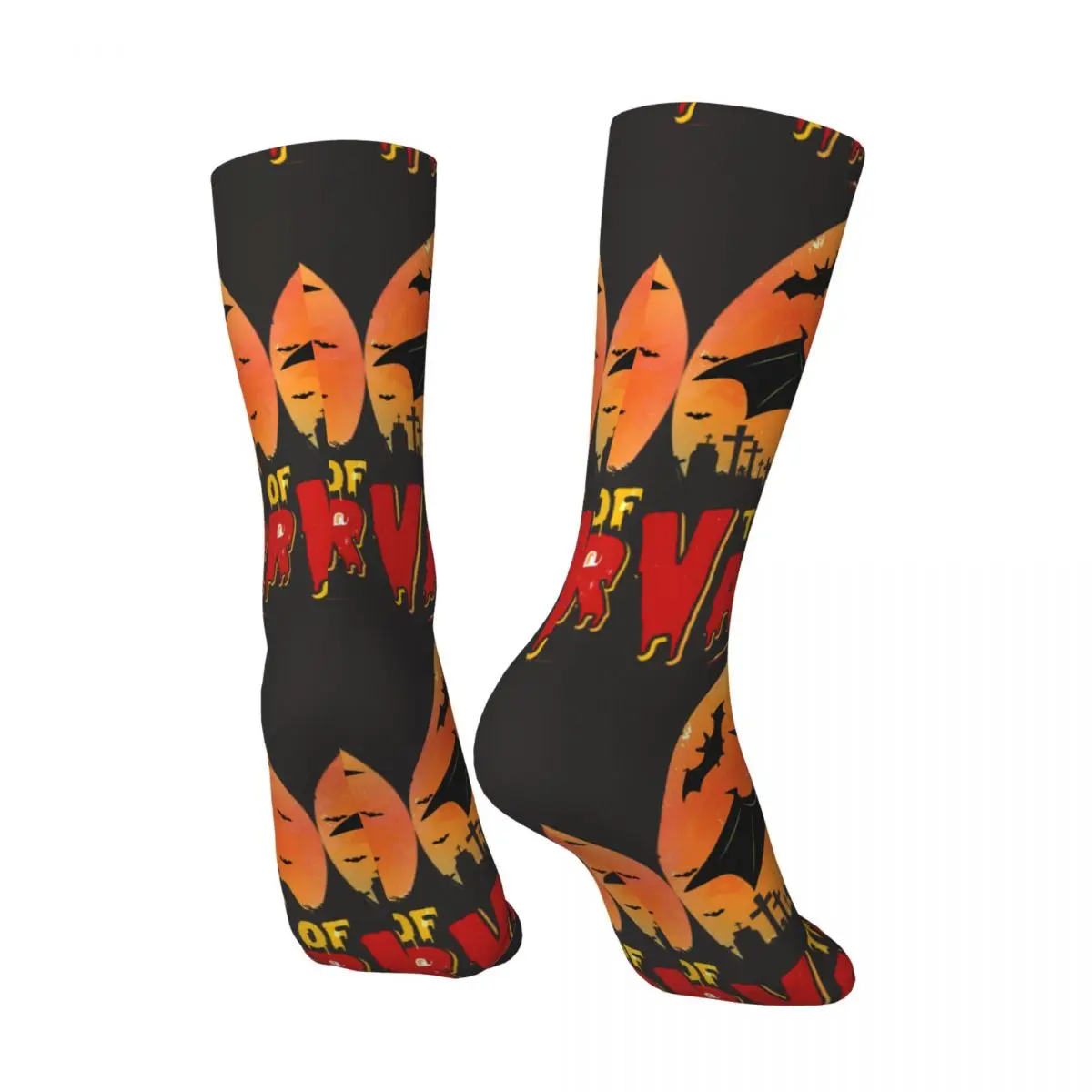 Retro Horrifying Bat Flying Crazy Men's Compression Socks Unisex Cat The Return Of Vampurr Horror Halloween Street Crew Sock