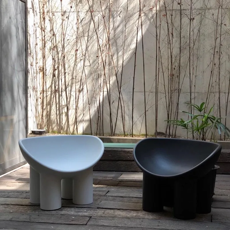 Italian Modern Elephant Leg Design Leisure Chair Customized Color PE Sofa Chair Home Living Room Outdoor Lazy Armchair