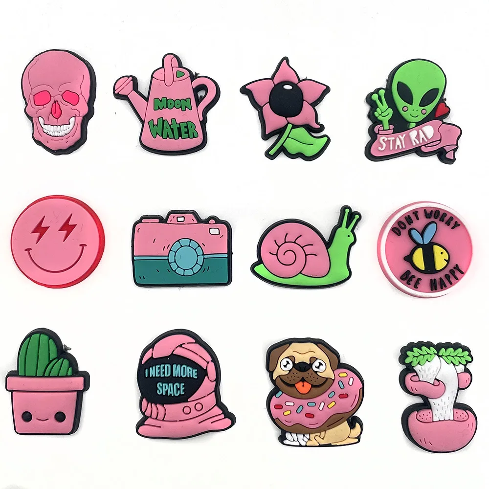 Shoe Charms Accessories for Crocs Sandals DIY Pink and Fresh New Accessories and Decorations Are Detachable Y2k Fashion Anime