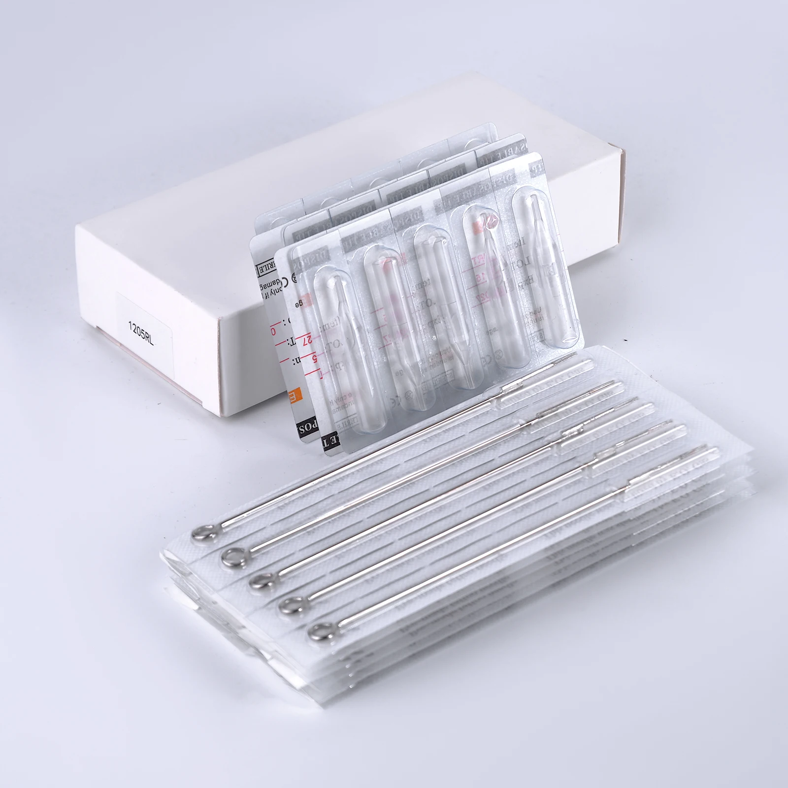 Tattoo Needles Cartridges Set 50Pcs Profeesional Tattoo Needles and Tubes Tips Mixed Assorted Sterilize Tattoo Needles