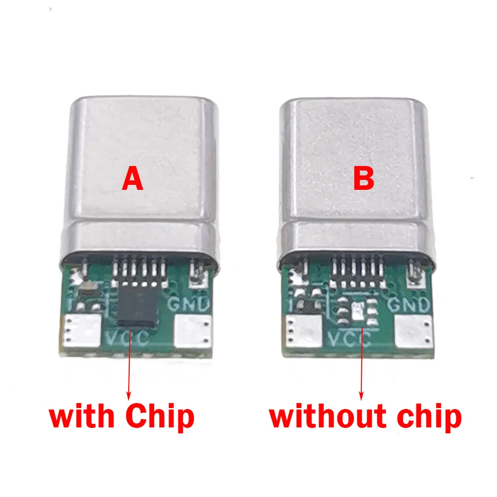 1 para typu C PD 100W z chipem rodzaj USB c męskie złącza Jack 12-pinowe zaciski elektryczne do spawania DIY dane kabel akcesorium naprawy