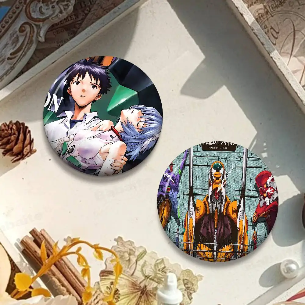 Hot N-Neon G-Genesis E-Evangelion 58mm Animals Funny Brooches Badge Backpack Clothes Gift Accessory
