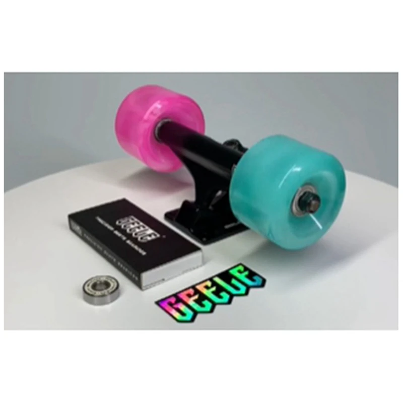 Geele 8-teiliges Rillen kugellager für Skateboard Longboard Inline Pulley Plattenspieler Silber