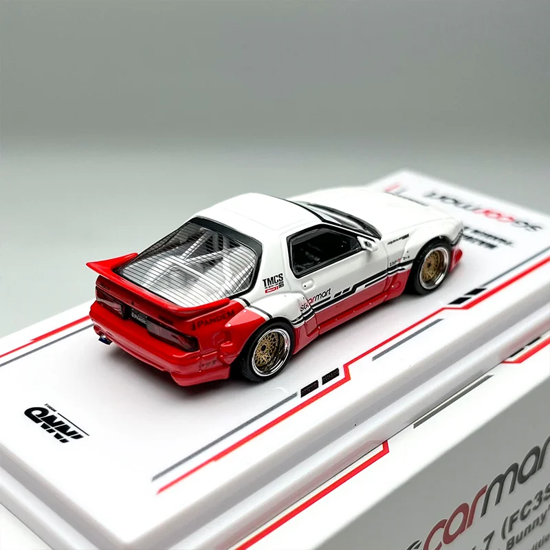 جديد متوفر في المخزون Inno 1:64 Mazda Rx7 Fc3s نموذج سيارة مصغر مصنوع من خليط معدني مخصص هدايا ألعاب للأطفال حلية قابلة للجمع