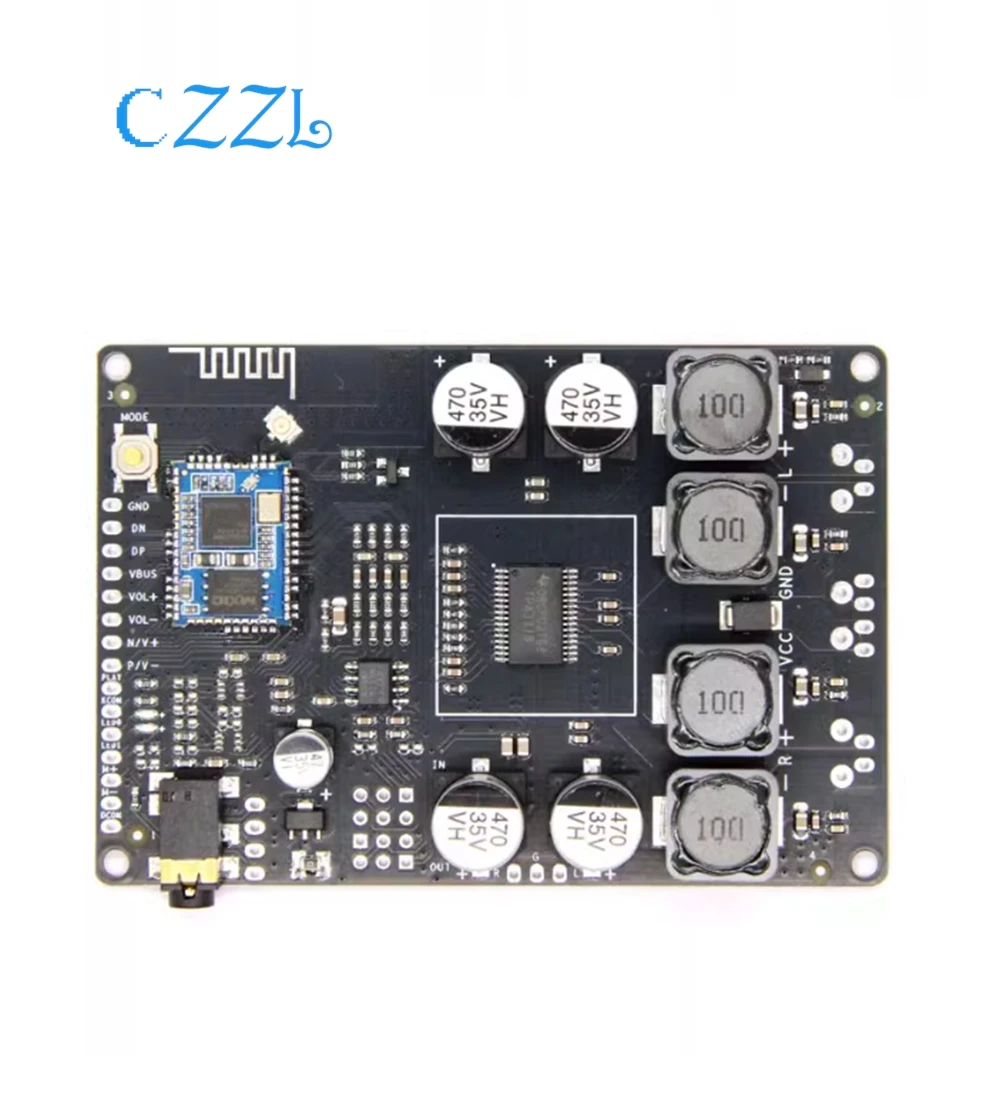 LDAC بلوتوث 5.1 كوالكوم QCC5125 ضياع التنسيق الكامل فك إدخال AUX APTXHD مكبر للصوت مجلس 2x30 واط