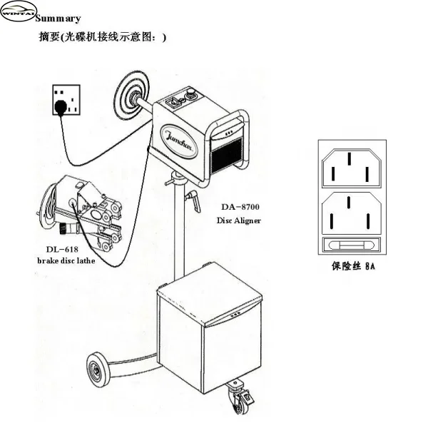 On-car type Car brake disc aligner disk polishing machine