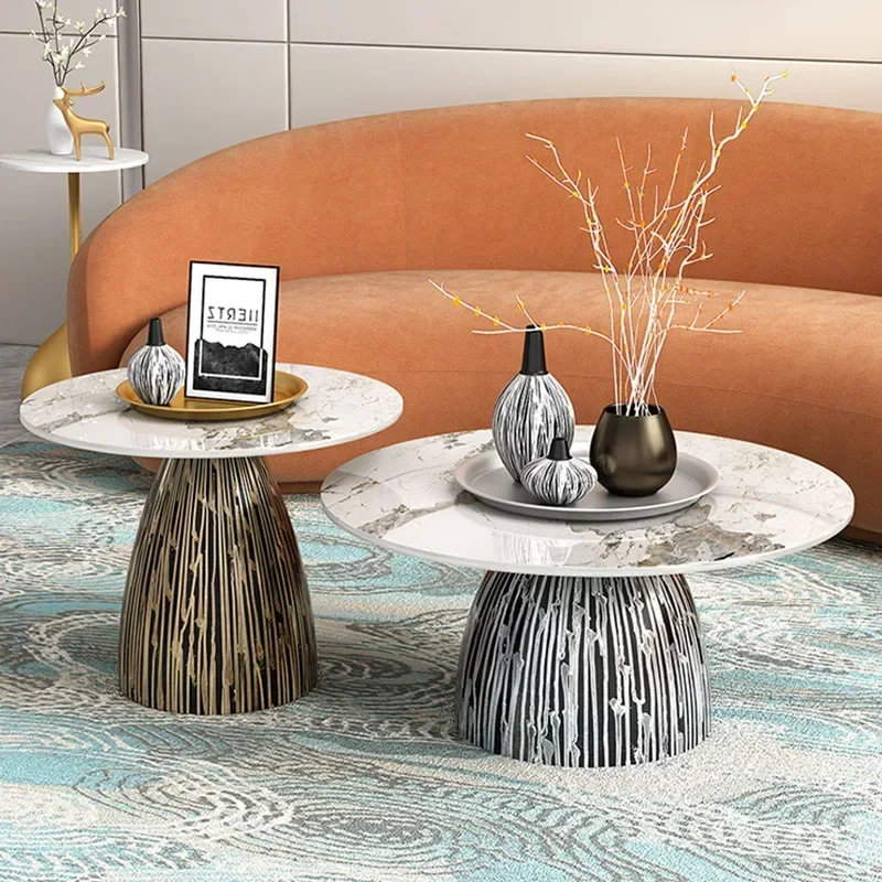

Replica Round Coffee Table Modern Living Room Glam Unique Coffee Table Minimalist Table Conference Kaffee Tische Hotel Furniture