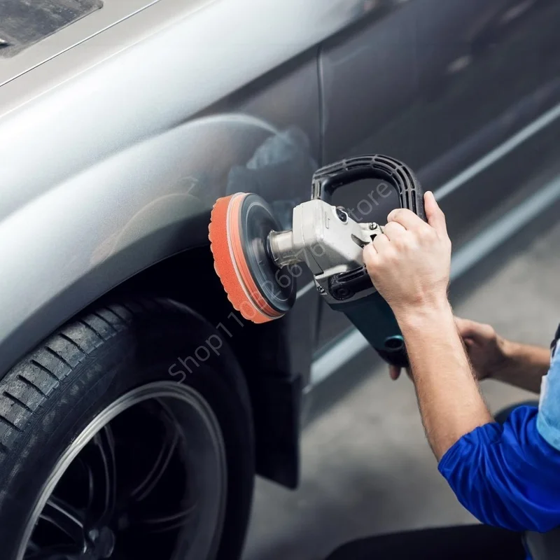 5Pcs แผ่นขัดรถยนต์ชุด Auto 3/4/5/6/7 นิ้ว Self-Adhesive Buffing Waxing ฟองน้ําล้อขัด Pad สําหรับรถขัดเจาะ